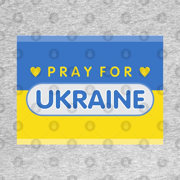 Pray for Ukraine by Dale Preston Design